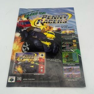 Nintendo 64 penny racers game print ad